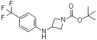 CAS#: 887580-36-1, 2-Methyl-2-propanyl 3-{[4-(trifluoromethyl)phenyl]amino}-1-azetidinecarboxylate