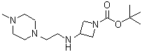 CAS#: 887580-82-7, 2-Methyl-2-propanyl 3-{[2-(4-methyl-1-piperazinyl)ethyl]amino}-1-azetidinecarboxylate