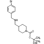 CAS#: 887581-89-7, 2-Methyl-2-propanyl 4-{[(4-bromobenzyl)amino]methyl}-1-piperidinecarboxylate