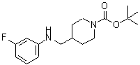 CAS#: 887582-27-6, 2-Methyl-2-propanyl 4-{[(3-fluorophenyl)amino]methyl}-1-piperidinecarboxylate