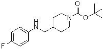 CAS#: 887582-35-6, 2-Methyl-2-propanyl 4-{[(4-fluorophenyl)amino]methyl}-1-piperidinecarboxylate