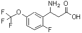 CAS 登录号：887583-98-4， 3-氨基-3-[2-氟-5-(三氟甲氧基)苯基]丙酸