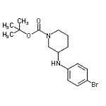 CAS#: 887584-22-7, 2-Methyl-2-propanyl 3-[(4-bromophenyl)amino]-1-piperidinecarboxylate