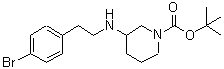 CAS 登录号：887584-63-6， 3-{[2-(4-溴苯基)乙基]氨基}-1-哌啶羧酸叔丁酯