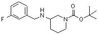 CAS#: 887584-89-6, 2-Methyl-2-propanyl 3-[(3-fluorobenzyl)amino]-1-piperidinecarboxylate