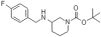 CAS#: 887584-96-5, 2-Methyl-2-propanyl 3-[(4-fluorobenzyl)amino]-1-piperidinecarboxylate