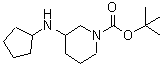 CAS#: 887586-16-5, 2-Methyl-2-propanyl 3-(cyclopentylamino)-1-piperidinecarboxylate