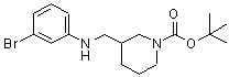 CAS#: 887587-00-0, 2-Methyl-2-propanyl 3-{[(3-bromophenyl)amino]methyl}-1-piperidinecarboxylate