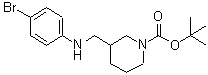 CAS#: 887587-06-6, 2-Methyl-2-propanyl 3-{[(4-bromophenyl)amino]methyl}-1-piperidinecarboxylate
