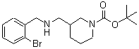 CAS#: 887587-10-2, 2-Methyl-2-propanyl 3-{[(2-bromobenzyl)amino]methyl}-1-piperidinecarboxylate