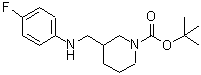 CAS#: 887587-44-2, 2-Methyl-2-propanyl 3-{[(4-fluorophenyl)amino]methyl}-1-piperidinecarboxylate