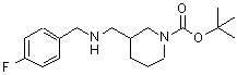 CAS 登录号：887587-55-5， 3-{[(4-氟苄基)氨基]甲基}-1-哌啶羧酸叔丁酯