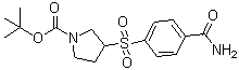 CAS 登录号：887587-88-4， 3-[(4-氨基甲酰苯基)磺酰基]-1-吡咯烷羧酸叔丁酯