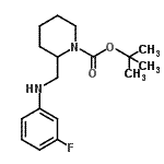 CAS#: 887587-94-2, 2-Methyl-2-propanyl 2-{[(3-fluorophenyl)amino]methyl}-1-piperidinecarboxylate