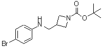 CAS 登录号：887589-74-4， 3-{[(4-溴苯基)氨基]甲基}-1-吖丁啶羧酸叔丁酯