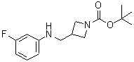 CAS 登录号：887590-00-3， 3-{[(3-氟苯基)氨基]甲基}-1-吖丁啶羧酸叔丁酯
