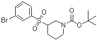 CAS#: 887590-11-6, 2-Methyl-2-propanyl 3-[(3-bromophenyl)sulfonyl]-1-piperidinecarboxylate