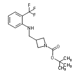 CAS#: 887590-20-7, 2-Methyl-2-propanyl 3-({[2-(trifluoromethyl)phenyl]amino}methyl)-1-azetidinecarboxylate