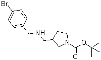 CAS 登录号：887590-84-3， 3-{[(4-溴苄基)氨基]甲基}-1-吡咯烷羧酸叔丁酯