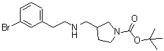 CAS#: 887590-90-1, 2-Methyl-2-propanyl 3-({[2-(3-bromophenyl)ethyl]amino}methyl)-1-pyrrolidinecarboxylate