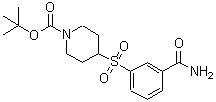 CAS#: 887591-35-7, 2-Methyl-2-propanyl 4-[(3-carbamoylphenyl)sulfonyl]-1-piperidinecarboxylate