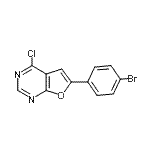 CAS#: 887592-53-2, 6-(4-Bromophenyl)-4-chlorofuro[2,3-d]pyrimidine