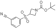 CAS 登录号：887593-72-8， 3-[(3-氰基苯基)磺酰基]-1-吖丁啶羧酸叔丁酯