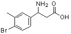 CAS 登录号：887594-46-9， 3-氨基-3-(4-溴-3-甲基苯基)丙酸