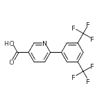 CAS#: 887976-37-6, 6-[3,5-Bis(trifluoromethyl)phenyl]nicotinic acid