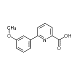 CAS#: 887982-11-8, 6-(3-Methoxyphenyl)-2-pyridinecarboxylic acid
