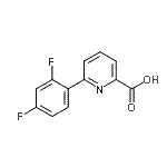 CAS#: 887983-05-3, 6-(2,4-Difluorophenyl)-2-pyridinecarboxylic acid