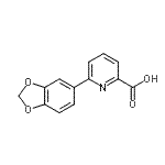 CAS#: 887983-53-1, 6-(1,3-Benzodioxol-5-yl)-2-pyridinecarboxylic acid