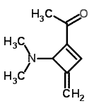 CAS 登录号：88830-16-4， 1-[4-(二甲基氨基)-3-亚甲基-1-环丁烯-1-基]乙酮