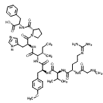 CAS#: 88874-29-7, N-Methylglycyl-N<sup>5</sup>-(diaminomethylene)-L-ornithyl-L-valyl-O-methyl-L-tyrosyl-L-isoleucyl-L-histidyl-L-prolyl-L-phenylalanine