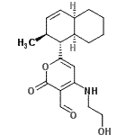 CAS#: 88899-59-6, 4-[(2-Hydroxyethyl)amino]-6-[(1R,2S,4aR,8aR)-2-methyl-1,2,4a,5,6,7,8,8a-octahydro-1-naphthalenyl]-2-oxo-2H-pyran-3-carbaldehyde