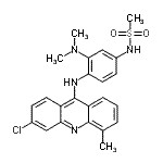CAS#: 88914-39-0, N-{4-[(3-Chloro-5-methyl-9-acridinyl)amino]-3-(dimethylamino)phenyl}methanesulfonamide