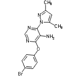 CAS 登录号：889299-31-4， 4-(4-溴苯氧基)-6-(3,5-二甲基吡唑-1-基)嘧啶-5-胺