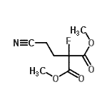 CAS 登录号：88942-65-8， 二甲基(2-氰基乙基)(氟)丙二酸酯