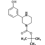 CAS#: 889956-76-7, 2-Methyl-2-propanyl 3-(3-hydroxyphenyl)-1-piperazinecarboxylate