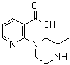 CAS 登录号：889957-87-3， 2-(3-甲基-1-哌嗪基)烟酸