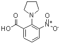 CAS 登录号：890091-65-3， 3-硝基-2-(1-吡咯烷基)苯甲酸