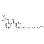 CAS # 890098-62-1, 2-[4-(Heptyloxy)benzoyl]phenyl acetate