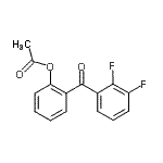 CAS 登录号：890098-64-3， 2-(2,3-二氟苯甲酰)苯基乙酸酯