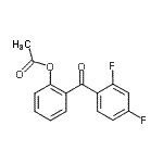 CAS # 890098-66-5, 2-(2,4-Difluorobenzoyl)phenyl acetate