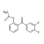 CAS 登录号：890098-72-3， 2-(3,4-二氟苯甲酰)苯基乙酸酯