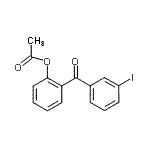 CAS 登录号：890099-25-9， 2-(3-碘苯甲酰基)苯基乙酸酯