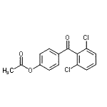 CAS 登录号：890100-11-5， 4-(2,6-二氯苯甲酰基)苯基乙酸酯