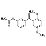 CAS#: 890100-38-6, 3-(2,5-Dimethoxybenzoyl)phenyl acetate