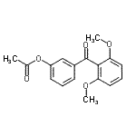 CAS#: 890100-40-0, 3-(2,6-Dimethoxybenzoyl)phenyl acetate