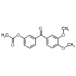 CAS#: 890100-42-2, 3-(3,4-Dimethoxybenzoyl)phenyl acetate